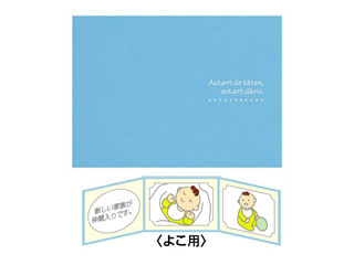 【クリックで詳細表示】HAKUBA/ハクバ お手軽写真台紙ランス 3面 ポストカード(KGサイズ) ヨコ (ブルー)