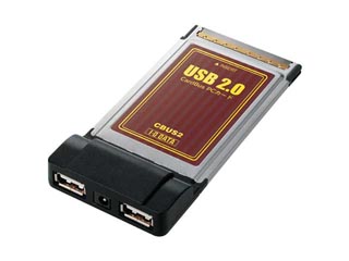 【クリックで詳細表示】I・O DATA CBUS2L USB 2.0/1.1 インターフェイスPCカード