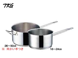 【クリックでお店のこの商品のページへ】TKG/Total Kitchen Goods AKT-89 電磁調理器対応業務用鍋 PRO (プロ) 片手深型鍋(蓋無)内径16cm