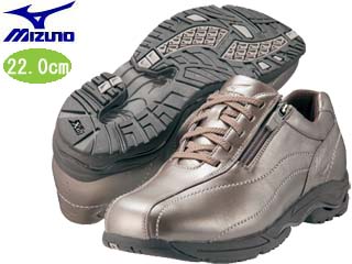 【クリックで詳細表示】mizuno/ミズノ 5KF050-57 LD40 II ウィメンズ レザーウォーキングシューズ(ブロンズ) 【22.0cm】