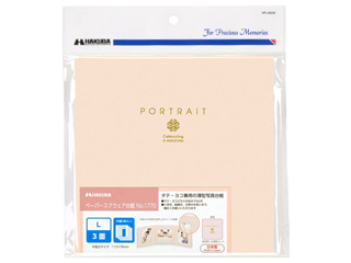 M1770-L-3PK(ピンク) ペーパースクウェア台紙 No.1770 Lサイズ 3面(角×3枚)
