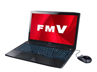 タッチパネル式15.6型ノートPC LIFEBOOK AH77/K シャイニーブラック FMVA77KB