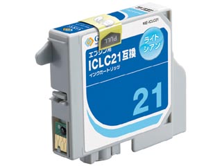 【クリックで詳細表示】G＆G/カラークリエーション NIE-ICLC21 EPSON/エプソン互換インクカートリッジ ライトシアン ICLC21対応