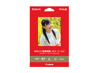 【クリックで詳細表示】CANON/キヤノン GL-1012L20 キヤノン写真用紙・光沢 ゴールド 2L判 20枚