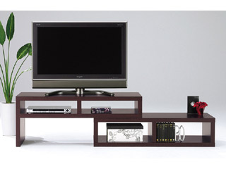 【クリックでお店のこの商品のページへ】MARUKA/マルカ 【伸縮テレビ台】【TV適応サイズ/43Vまで】Theater(シアター) THE-伸縮120オープン ウォールナット