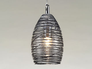 【クリックで詳細表示】東京メタル ガラスペンダント MD2185-1BK