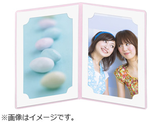 MRCLC-LT2RS(ローズ) 写真台紙 ランス ルーチェ Lサイズ 2面(タテ・タテ)