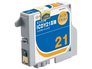 【クリックでお店のこの商品のページへ】G＆G/カラークリエーション NIE-ICDY21 EPSON/エプソン互換インクカートリッジ ダークイエロー ICDY21対応