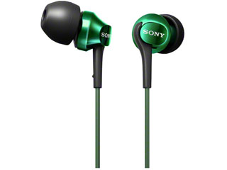 【クリックで詳細表示】SONY/ソニー MDR-EX100LP-GI(グリーン) 密閉型インナーイヤーレシーバー