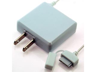 【クリックで詳細表示】RIX/リックス RX-JUA611FWH 携帯電話用AC充電器 240V海外電圧対応 FOMA＆SoftBank ホワイト