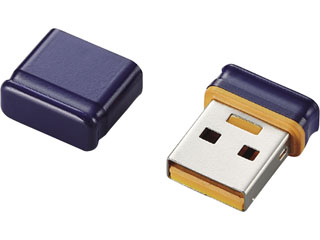 【クリックでお店のこの商品のページへ】ELECOM/エレコム MF-SU204GBU マイクロサイズ USB2.0フラッシュメモリ 4GB(ブルー)
