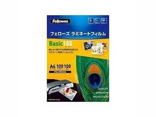 【クリックで詳細表示】Fellowes/フェローズ 5351103 A4サイズ用ラミネーターフィルム 100枚入 100ミクロン ベーシック 216mmX303mm