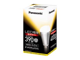 【クリックでお店のこの商品のページへ】Panasonic/パナソニック LED電球 LDA6L-E17 エバーレッズ LED電球 6.0W(電球色)