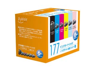 【クリックでお店のこの商品のページへ】【納期未定】 ＜br＞ Plaisir/プレジール PLE-HP1776P HP(ヒューレットパッカード) HP177シリーズ 互換インクカートリッジ お買得6色パック