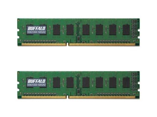 【クリックで詳細表示】バッファロー D3U1333-X1GX2 PC3-10600対応 240Pin用 DIM ＜br＞ 納期にお時間がかかる場合があります