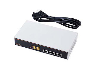 【クリックで詳細表示】サンワサプライ LAN-SWH5MPWR スイッチングHUB (5ポート)