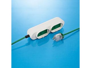 【クリックでお店のこの商品のページへ】サンワサプライ TAP-MR7548T3M 病院用タップ 4個口 グリーン