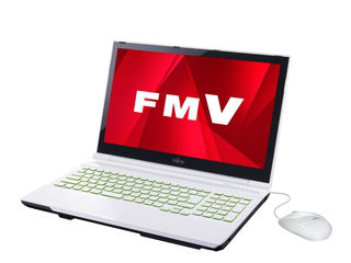 タッチパネル式15.6型ノートPC LIFEBOOK AH56/K アーバンホワイト FMVA56KW
