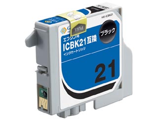 【クリックでお店のこの商品のページへ】G＆G/カラークリエーション NIE-ICBK21 EPSON/エプソン互換インクカートリッジ ブラック ICBK21対応