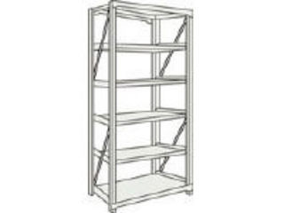 【クリックで詳細表示】TRUSCO/トラスコ中山 【代引不可】M10型重量棚 1800X760XH2100 5段 単体 NG/M10-7675 NG(ネオグレー)