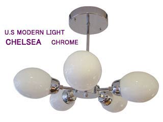 【クリックで詳細表示】DELIGHT/U.S MODERN LIGHT LT063 CHELSEA CHROME(チェルシー クローム)