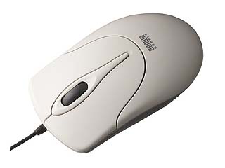 【クリックで詳細表示】サンワサプライ MA-92HP オプティカルスクロールマウス ライトグレー