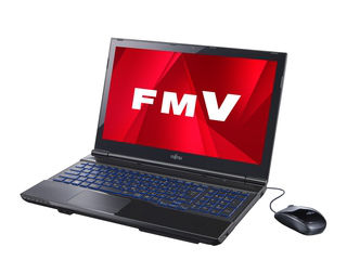 タッチパネル式15.6型ノートPC LIFEBOOK AH56/K シャイニーブラック FMVA56KB