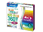 �yVerbatim/�o�[�x�C�^���z �^��pBD-R DL�@50GB�i1-6�{���Ή��j 5mm�P�[�X 5�� VBR260RP5V1