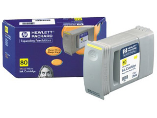 【クリックで詳細表示】hp/ヒューレット・パッカード NO.80 インクカートリッジ イエロー
