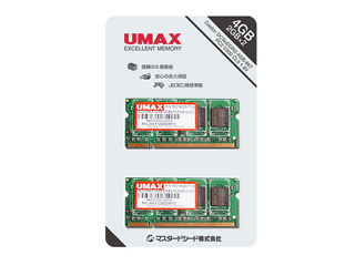 【クリックで詳細表示】UMAX Castor DCSoDDR2-4GB-667