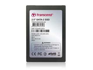 【クリックで詳細表示】トランセンド・ジャパン TS60GSSD25D-M 60GB SSD 2.5SATA MLC DRAM