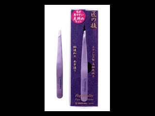 【クリックで詳細表示】グリーンベル 【納期未定】【匠の技】GREEN BELL G-2151 ステンレス製高級毛抜き(先斜め)