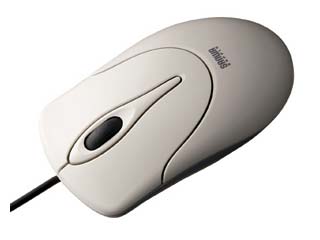 【クリックで詳細表示】サンワサプライ MA-93HU オプティカルスクロールマウス ライトグレー