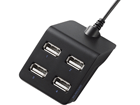 U2H-E403BBK �g�b�v�|�[�g�^�C�v �o�X�p���[��p4�|�[�g USB2.0�n�u/0.3m �u���b�N