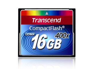 【クリックで詳細表示】トランセンド・ジャパン コンパクトフラッシュカード Premium 16GB (400倍速) TS16GCF400