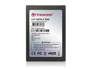 【クリックで詳細表示】トランセンド・ジャパン TS120GSSD25D-M 120GB SSD 2.5SATA MLC DRAM