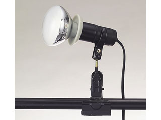 【クリックで詳細表示】東京メタル CH-300B(黒)防雨型クリップライト(本体のみ、球別売)