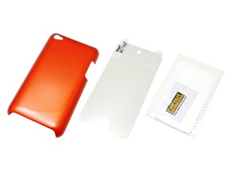 【クリックでお店のこの商品のページへ】レイ・アウト RT-T4C6/O 4th iPod touch用ハードコーティングシェルジャケット レイアウトオレンジ