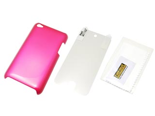 【クリックで詳細表示】レイ・アウト RT-T4C6/P 4th iPod touch用ハードコーティングシェルジャケット コーラルピンク