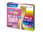 �yVerbatim/�o�[�x�C�^���z �^��pBD-RE DL 50GB�i1-2�{���Ή��j 5mm�P�[�X 5�� VBE260NMP5V1