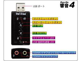 【クリックで詳細表示】AREA/エアリア バーチャルサウンドアダプタ 響音4 SD-U1SOUND-S4