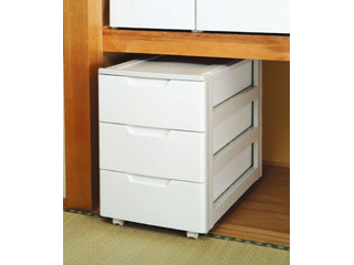 【クリックでお店のこの商品のページへ】アイリスオーヤマ 【ロングチェスト 幅44×奥行74cm 3段】 HGL-443