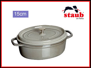 【クリックで詳細表示】staub/ストウブ 【納期02月下旬頃】RST4828 ピコ・ココット オーバル(15cm)/グレー