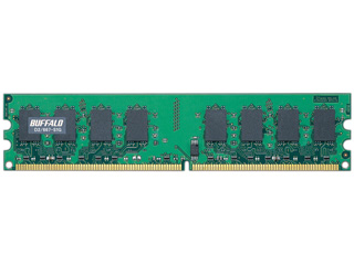 【クリックで詳細表示】バッファロー D2/667-S1G/E PC2-5300(DDR2-667) DDR2 240pin DIMM 1GB ※白箱パッケージ