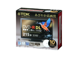 【クリックで詳細表示】TDKマーケティング DR215DPWB10S 録画用DVD-R DL CPRM対応 ホワイトレーベル インクジェットプリンタ対応 10枚 5mmケース