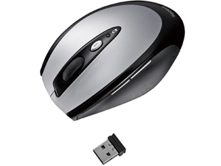 【クリックで詳細表示】サンワサプライ MA-NANOH4S 極小レシーバーワイヤレスオプティカルマウス シルバー