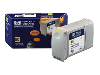 【クリックで詳細表示】hp/ヒューレット・パッカード NO.80 インクカートリッジ イエロー