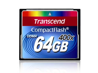 【クリックで詳細表示】トランセンド・ジャパン TS64GCF400 コンパクトフラッシュカード Premium 64GB (400倍速)