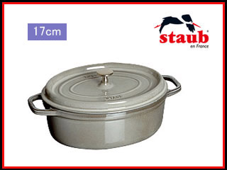 【クリックで詳細表示】staub/ストウブ 〔ホーロー鍋〕 RST4829 ピコ・ココット オーバル(17cm)/グレー