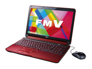 15.6型ノートPC LIFEBOOK/ライフブック AH FMVA56GR AH56/G ガーネットレッド